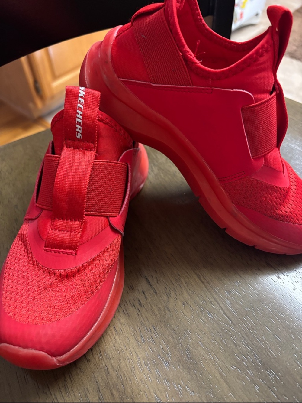 Skechers Kids Red Slip-On Athletic Sneakers Kids size 1